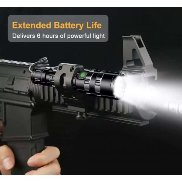 Torch Light Long Range  chargeable Flashlight Tactical Aluminum Alloy 