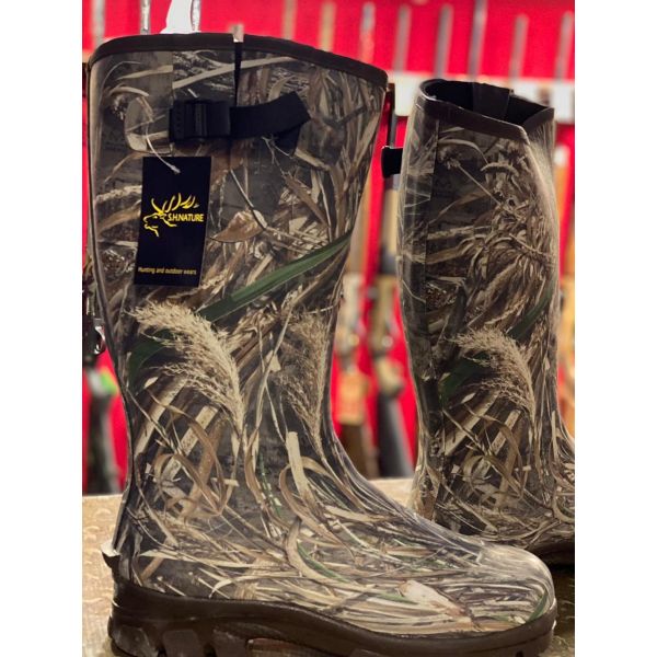 Rubber Camouflage Hunting Boots 