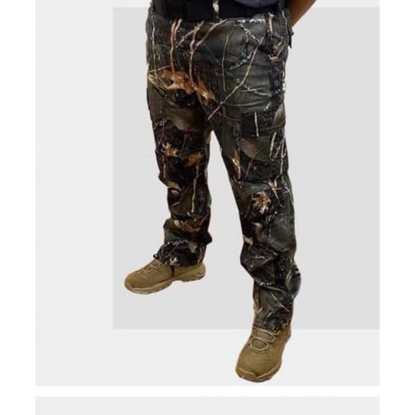 PANTS CAMOUFLAGE HUNTING CARGO (BLACK & YELLOW) 